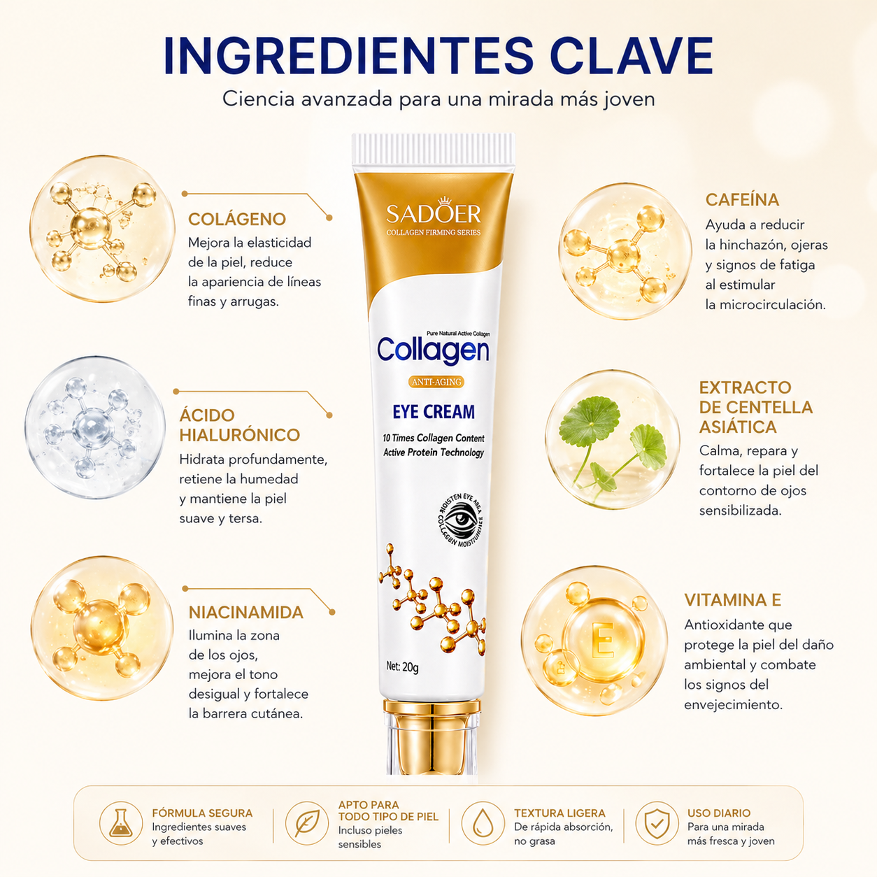 Crema Colágeno Anti-Edad Glowlina™